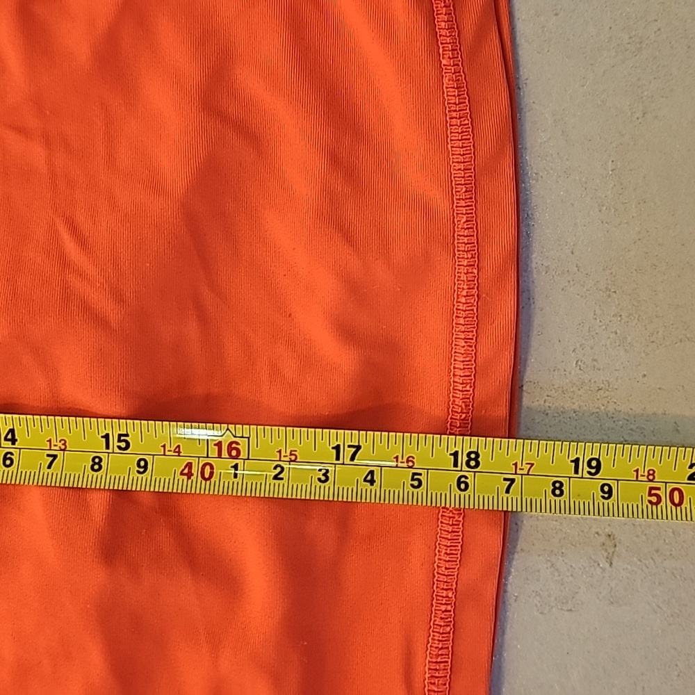 Bright Neon Orange Skort Skirt Tennis Athletic - Picture 6 of 6